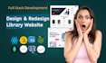 develop custom e library management system as a full stack developer