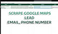 scrape google maps leads email phone numbers