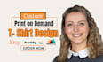 do custom t shirt graphics for print on demand, retro streetwear, vintage brand
