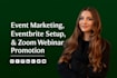 promote your zoom webinar, set up eventbrite event ticket sales