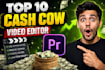 do youtube faceless cash cow video editing