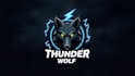 make a high quality thunder wolf mascot logo in one day