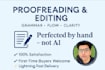 proofread, edit, and polish your content with expert attention to detail