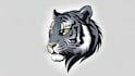 make an amazing shadow tiger head mascot logo in one day