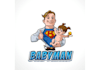 design cartoon mascot baby man logo