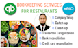 do restaurant bookkeeping in quickbooks, xero, and wave