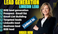 generate valid targeted b2b lead linkedin lead generation for any industries
