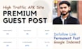 do guest post on apk sites