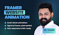 design and develop framer website with animation, landing page, figma to framer