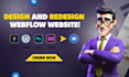 design, redesign, or develop webflow website, webflow expert