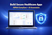 develop secure hipaa compliant healthcare web app