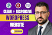 develop a wordpress website design with elementor, acf, or elementor pro