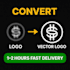do professional image tracing, convert raster to vector