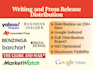 do professional press release distribution and writing