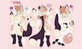 create fursona furry reference sheet anthro furry ref sheet anime sfw furry oc