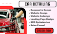 car detailing auto detailing car wash website car dealership car rental website