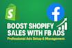 run facebook ads for shopify and ecommerce