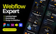 build webflow websites, landing pages, ecommerce, and design to webflow