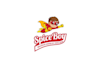 design superhero spice boy restaurant logo