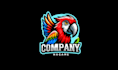 design high quality parrot mascot logo with creative concepts