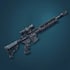 make a 3d weapon illustration for gaming