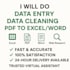 split, clean, format, merge excel data