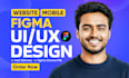 do figma website landing page design, website ui ux design