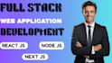 build website full stack developer web application website design html react js