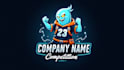 do spooky ghost mascot logo design with company