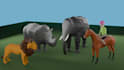 create stylized low poly 3d animal, character for projects
