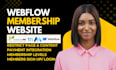 build memberstack webflow membership website memberstack subscription website