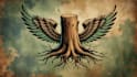 do unique lumberjack with wings logo with unlimited revision