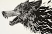 create linocut or fantasy animal portraits