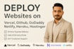 deploy your nextjs website to netlify, vercel, and github
