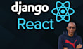 build a full stack web app using react and django