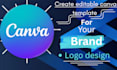 create logo desigh with canva template