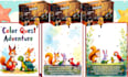 create sequential comic book illustration, book art, covers, lego set