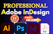 design professional layouts using adobe indesign for print and digital project