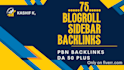 make 75 blogroll sidebar da 50 plus backlinks