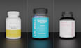 create supplement label design with realistic 3d mockup