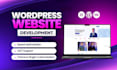 handle full wordpress website development for your service brand