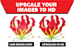 upscale your artwork, fix flaws, and increase image resolution to HD