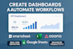 create dashboard smartsheet, excel asana google sheets kpi