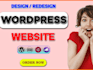 design and build amazing and responsive wordpress website