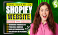 design shopify dropshipping website with product listing and setup