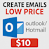 create as many emails outlook domain as you want