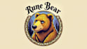 make eye catching rune bear mascot logo  within new concepts