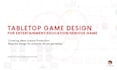 design a tabletop or physical game for entertainment and serious game