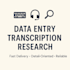 do fast and accurate data entry and transcription