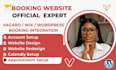 design wix beauty salon wordpress spa website with vagaro booking website